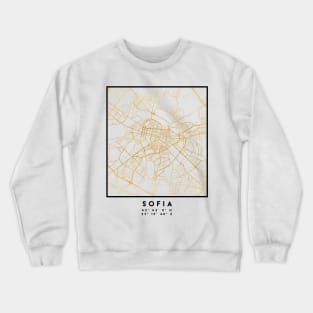 SOFIA BULGARIA CITY STREET MAP ART Crewneck Sweatshirt